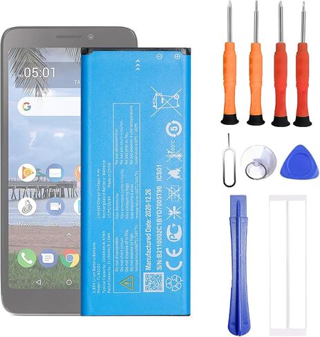 TLi021G1 Battery Compatible with T-Mobile Alcatel TCL A1 A501DL Phone Replacement Battery for with Repair Tool kit in Kuwait