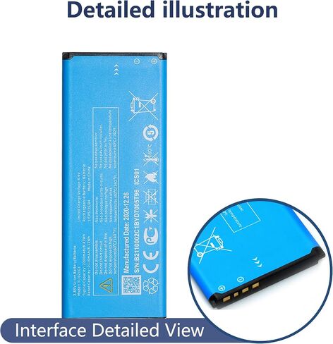 TLi021G1 Battery Compatible with T-Mobile Alcatel TCL A1 A501DL Phone Replacement Battery for with Repair Tool kit in Kuwait