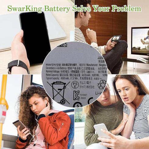 Replacement Battery EB-BG781ABY Compatible with Samsung Galaxy A52 SM-A525 & A52 5G SM-A526 & S20 FE SM-G780 & S20 FE 5G SM-G781 with Repair Toolkit in Kuwait