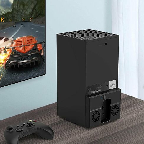 Upgraded USB Vertical Dual Cooling Fan External Cooler Accessories for Xbox Series X Console in Kuwait