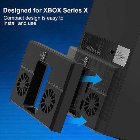Upgraded USB Vertical Dual Cooling Fan External Cooler Accessories for Xbox Series X Console in Kuwait