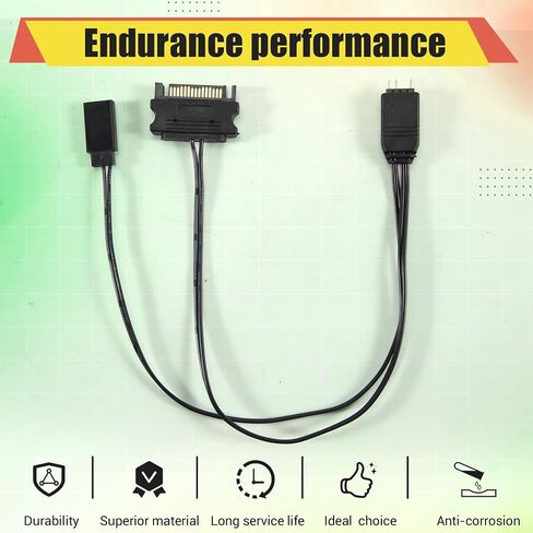 ARGB Controller Sata to ARGB Power Adapter Cable for PC Case Reset in Kuwait