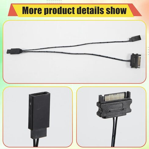 ARGB Controller Sata to ARGB Power Adapter Cable for PC Case Reset in Kuwait