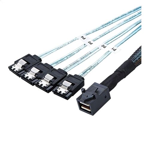 Internal for Mini SAS SFF-8643 to 4X SATA Cable 50cm in Kuwait