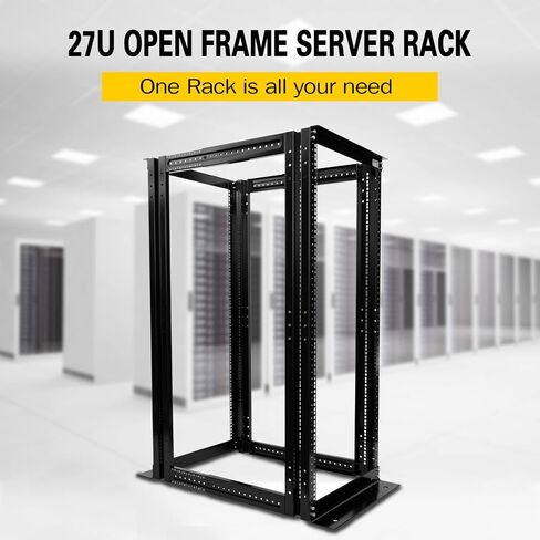 27U 4 Post Open Frame Server Rack Enclosure 19inch Adjustable Depth in Kuwait