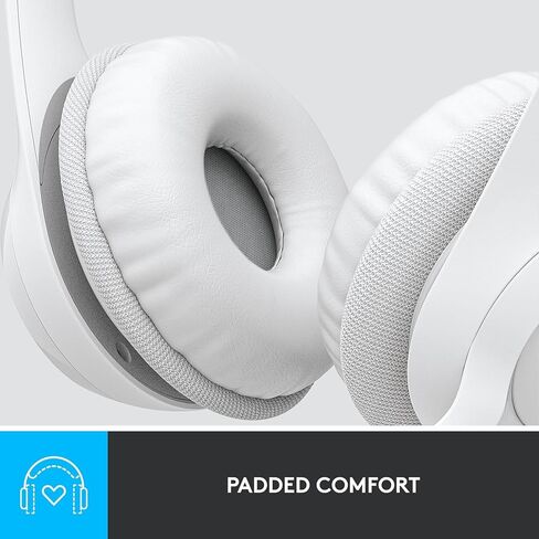 Logitech H390 Wired Headset with Mic for PC/Laptop, Stereo Headphones with Noise Cancelling Microphone, USB, in-Line Controls, Works with Chromebook, PC Headset, Bulk Packaging, 2 Pack (White) in Kuwait