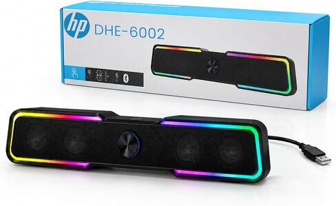 HP DHE-6002 Computer Speakers for Desktop PC Laptop, USB Powered, Black in Kuwait