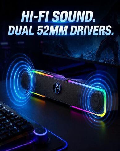 HP DHE-6002 Computer Speakers for Desktop PC Laptop, USB Powered, Black in Kuwait