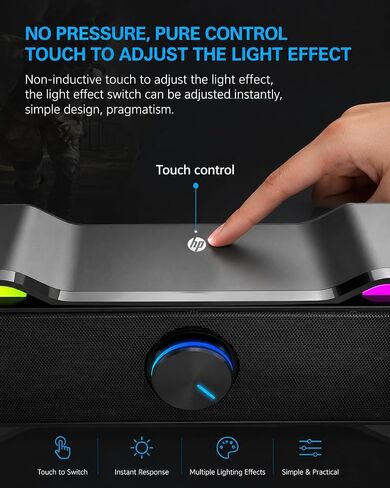 HP DHE-6002 Computer Speakers for Desktop PC Laptop, USB Powered, Black in Kuwait