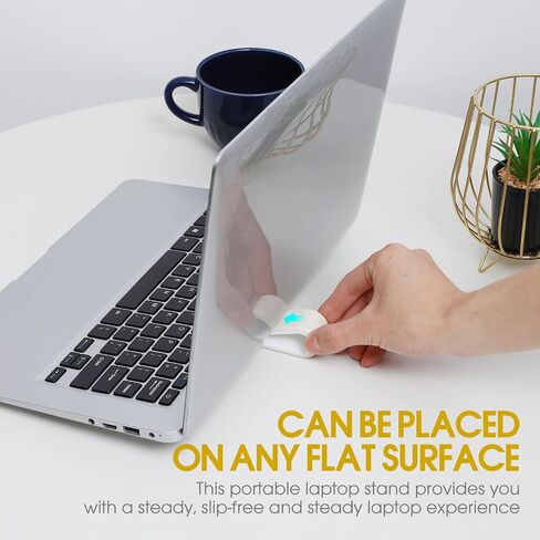 2pcs Adjustable Laptop Stand with Cooling, Stable Plastic Support in Kuwait