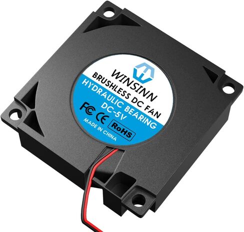 WINSINN 40mm Blower Fan 5V, 3D Printer Micro 5 Volt Fans Blower 4010 Hydraulic Bearing, with Air Guide Parts, 40mmx10mm 2PIN (Pack of 5Pcs) in Kuwait