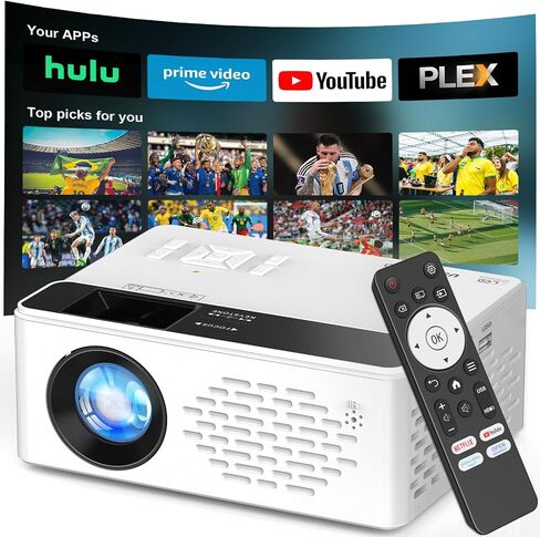 TMY Native 1080P Smart projector, Compatible Netflix/Prime Video/YouTube in Kuwait