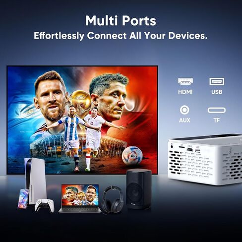 TMY Native 1080P Smart projector, Compatible Netflix/Prime Video/YouTube in Kuwait