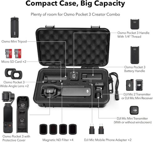 SYMIK Hard Carrying Case for DJI Osmo Pocket 4 / Pocket 3 / Xtra Muse in Kuwait