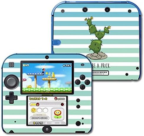 MightySkins Skin Compatible with Nintendo 2DS - Happy Cactus | Protective, Durable, and Unique Vinyl Decal wrap Cover | Easy to Apply, Remove, and Change Styles | Made in The USA in Kuwait