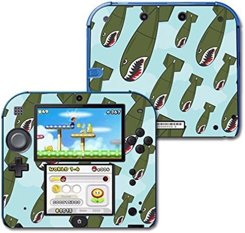 MightySkins Skin Compatible with Nintendo 2DS - Bombs Away | Protective, Durable, and Unique Vinyl Decal wrap Cover | Easy to Apply, Remove, and Change Styles | Made in The USA in Kuwait