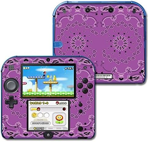 MightySkins Skin Compatible with Nintendo 2DS wrap Sticker Skins Purple Bandana in Kuwait
