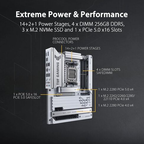 ASUS TUF Gaming B850-BTF WiFi W Motherboard Socket AMD AM5 in Kuwait