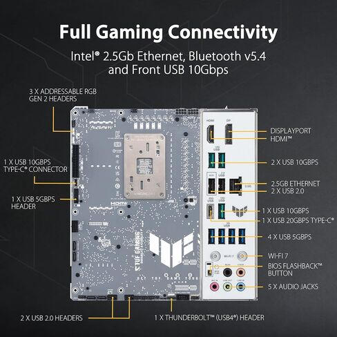 ASUS TUF Gaming B850-BTF WiFi W Motherboard Socket AMD AM5 in Kuwait