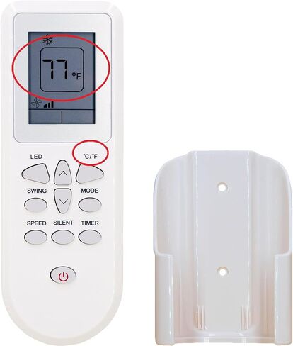 Replacement Remote Control for Black+Decker Portable Air Conditioner BPP05WTB,BPP06WTB,BPP08WTB,BPP08HWTB,BPP10WTB,BPP10HWTB,with Wall Mounting Bracket in Kuwait