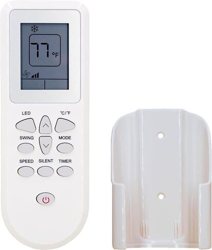 Replacement Remote Control for Black+Decker Portable Air Conditioner BPP05WTB,BPP06WTB,BPP08WTB,BPP08HWTB,BPP10WTB,BPP10HWTB,with Wall Mounting Bracket in Kuwait