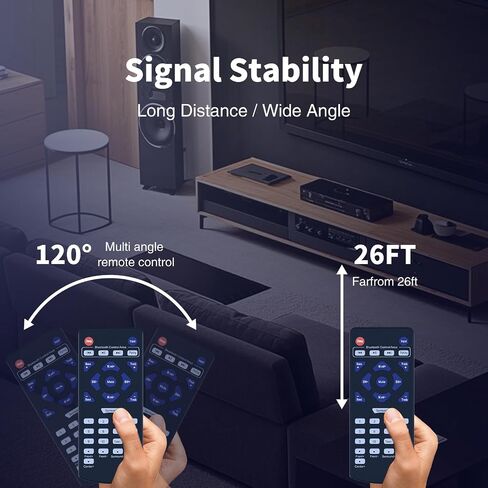 PFA540BT Replacement Infrared Remote Control for Pyle Home Theater Power Stereo Receivers - Compatible with Pyle Audio Systems in Kuwait