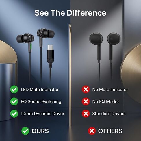 Type C Wired Digital Gaming Earphones, 96kHz 24bit in Kuwait