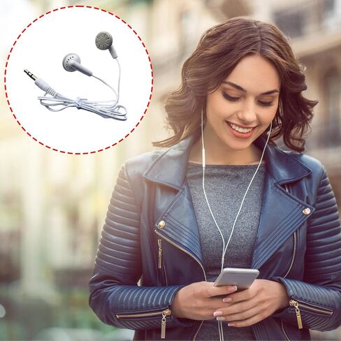 Universally 3.5mm Corded Earbud for Smartphones Tablets Laptops Tangles Resistant Design for Various Mobile Devices in Kuwait