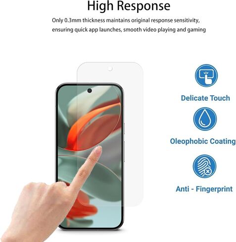 Privacy Screen Protector Designed For Google Pixel 9 Pro Anti Spy Private Tempered Glass Film 2-Pack Camera Lens Protector Film 2-Pack in Kuwait