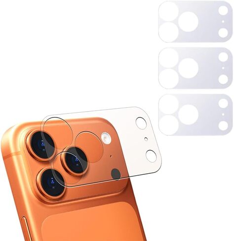 Camera Protector Hollow Lens Film 3Pcs Rear Back Camera Lens Protector Matte Hollow Protective Film for iPhone 17 Pro Max Only in Kuwait
