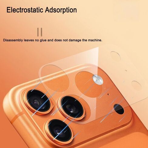 Camera Protector Hollow Lens Film 3Pcs Rear Back Camera Lens Protector Matte Hollow Protective Film for iPhone 17 Pro Max Only in Kuwait