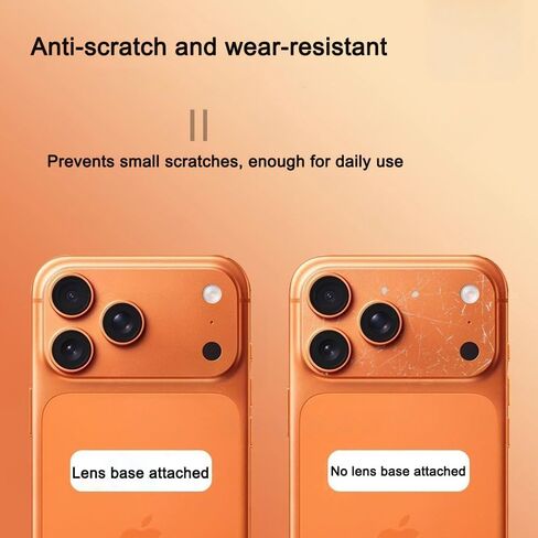 Camera Protector Hollow Lens Film 3Pcs Rear Back Camera Lens Protector Matte Hollow Protective Film for iPhone 17 Pro Max Only in Kuwait