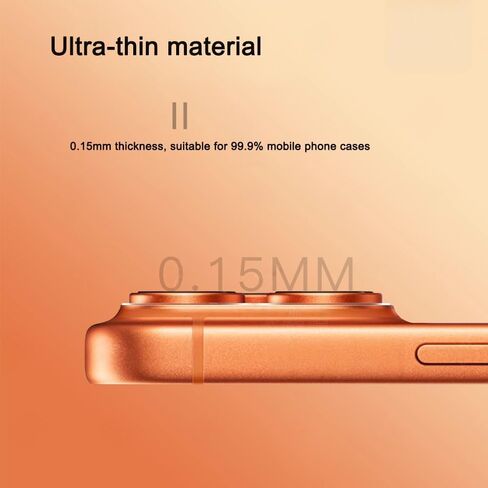 Camera Protector Hollow Lens Film 3Pcs Rear Back Camera Lens Protector Matte Hollow Protective Film for iPhone 17 Pro Max Only in Kuwait