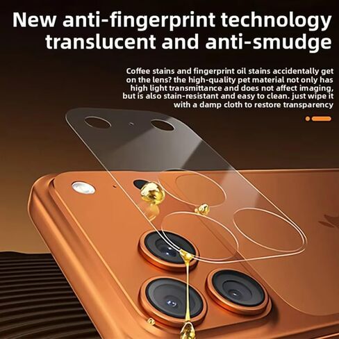 Camera Protector Hollow Lens Film 3Pcs Rear Back Camera Lens Protector Matte Hollow Protective Film for iPhone 17 Pro Max Only in Kuwait
