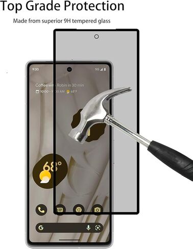 [2-2 Pack Privacy Screen Protector Designed For Google Pixel 7 Anti Spy Private Tempered Glass Film 2-Pack Camera Lens Protector Film 2-Pack in Kuwait