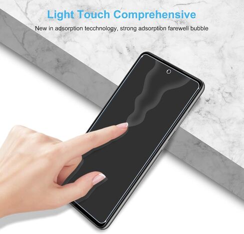 LYWHL 3 Pack for Samsung Galaxy A53 5G Screen Protector, Tempered Glass HD Clear 9H Hardness Protective Film for Galaxy A53 6.5", Anti-Scratch Bubble Free Case Friendly - Transparent in Kuwait