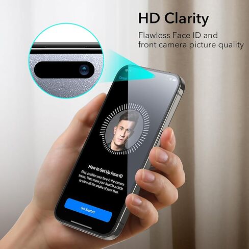 ESR 3+2 Pack for iPhone 15 Pro Screen Protector, Align Frame in Kuwait