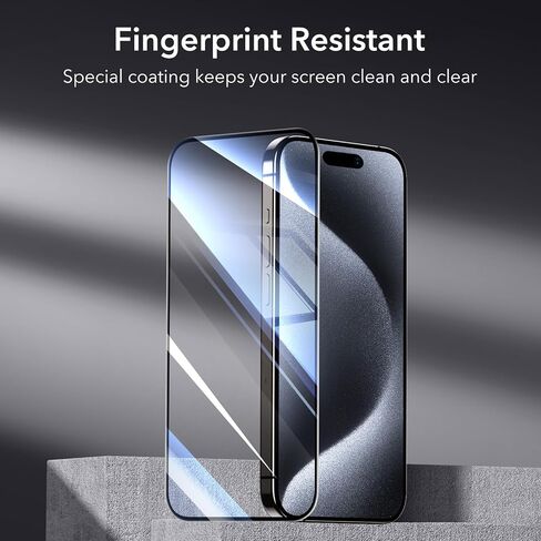 ESR 3+2 Pack for iPhone 15 Pro Screen Protector, Align Frame in Kuwait