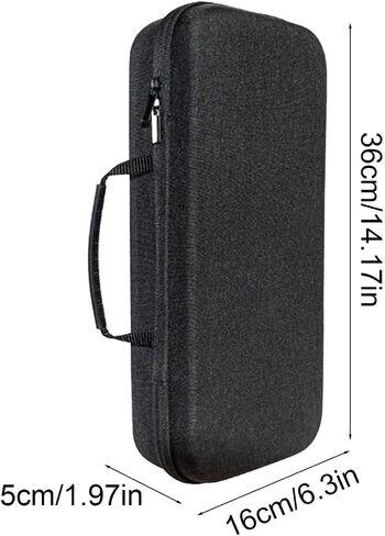 Graphics Card Storage Case, Hard Shell GPU Carrying Bag with Shockproof Egg-Crate Foam, Portable Video Card Travel Box with Zippered Pocket for PC Builders & Gamers (14.1" x 6.3", Black) in Kuwait