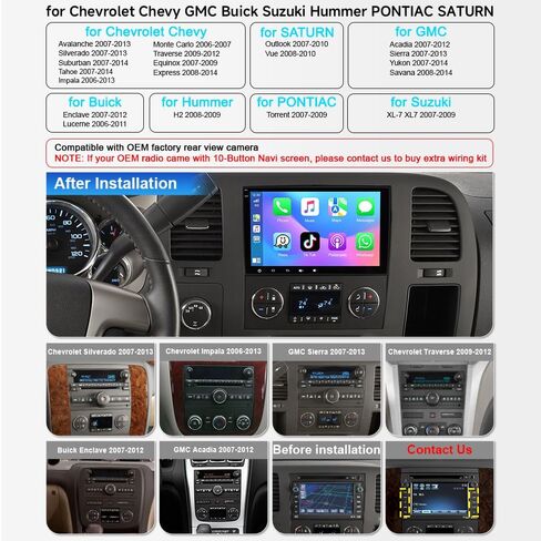 8Core Android 15 Car Stereo Radio for 2007-2013 Chevy Silverado GMC Sierra in Kuwait