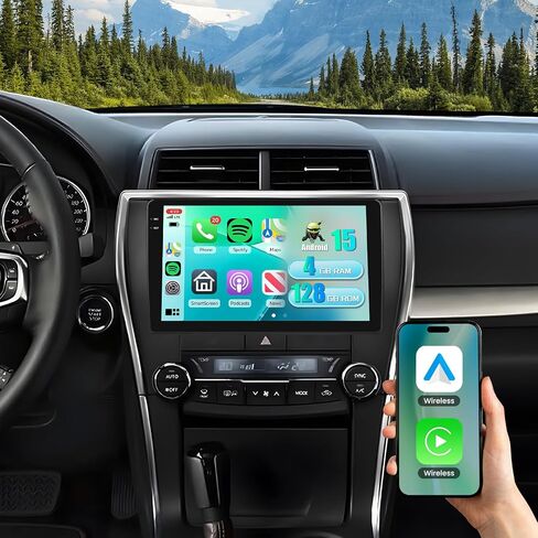 [4+128GB] Android Car Radio for Toyota Camry 2015-2017 CarPlay Android Auto in Kuwait