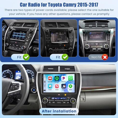 [4+128GB] Android Car Radio for Toyota Camry 2015-2017 CarPlay Android Auto in Kuwait
