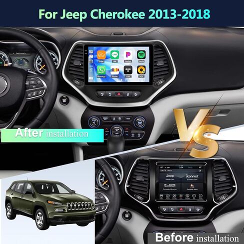 [4G+128G] Car Radio for Jeep Cherokee 2013-2018 10.1" Touchscreen in Kuwait
