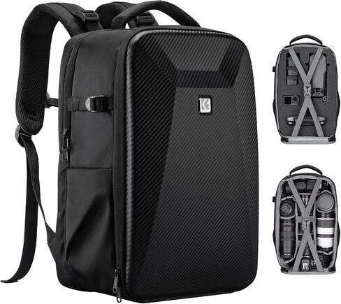 K&F CONCEPT Camera Backpack Bag, Drone Backpack with Pre-Scored Foam in Kuwait