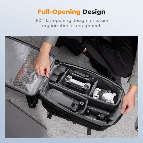 K&F CONCEPT Camera Backpack Bag, Drone Backpack with Pre-Scored Foam in Kuwait