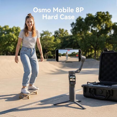 FPVtosky Double-Layer Hard Case for DJI Osmo Mobile 8P, Waterproof portable Shoulder Shoulder Bag for OM8P Gimbal Stabilizer Accessories [Case Only] in Kuwait