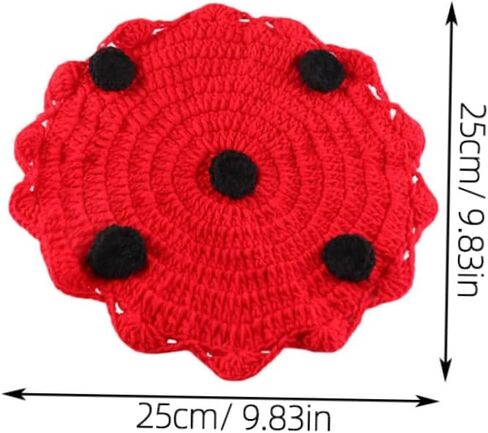 Baby Ladybug Photography Prop Outfits, Crochet Ladybug Cape for Photo Shoot in Kuwait