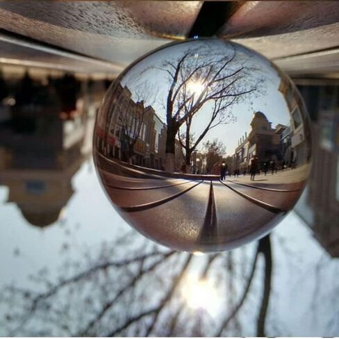 Optical Glass Reflective Spheres, K9 Crystal Sphere, Decor Photography Ball, Clear Contact Juggling Ball, No Stand (50mm) in Kuwait