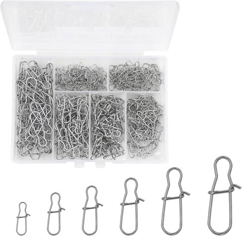 300 Pack Duo Lock Fishing Snaps 26-220LB Lure Line Weights Clips in Kuwait