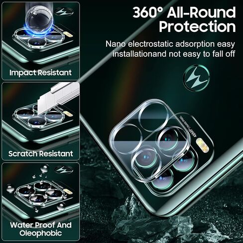 UniqueMe [ 2+2 Pack Screen Protector Compatible with Motorola moto G stylus 5G 2021 Tempered Glass Screen Protector + Camera Lens Protector [Not for Moto G Stylus 4G 2021]【Only for 2021 model】 in Kuwait